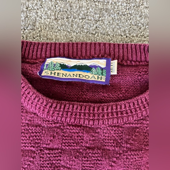 Vintage Shenandoah Men’s Sweater Chunky Knit Crew Neck Cotton USA Made Size 3XLT - Picture 3 of 7